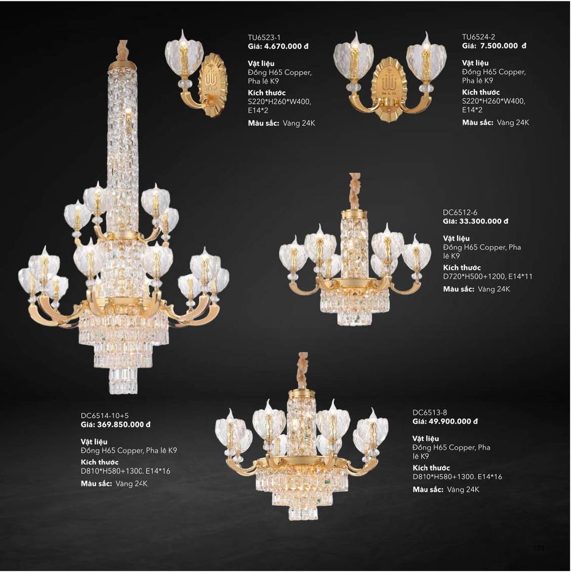 Đèn trang trí ZEMBA Lighting Catalogue và Bảng giá mới nhất /Page 